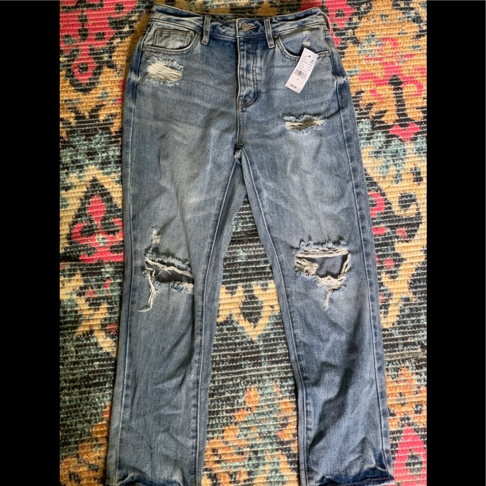 pacsun mom ripped mom jeans